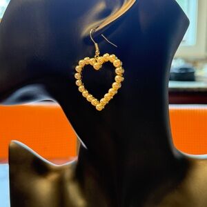 Heart-shaped earrings